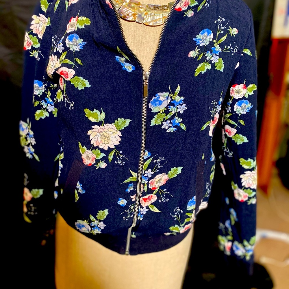 Lila Rose S navy bomber jacket